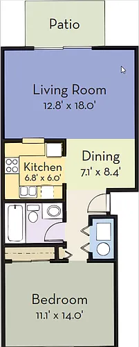 Floor plan Cabana I