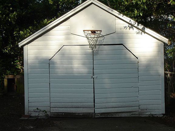 Wood shed with electricty