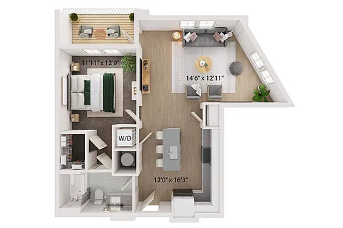 Floor plan Buttermilk I