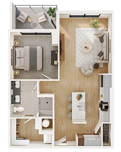 Floor plan A1 Upgraded