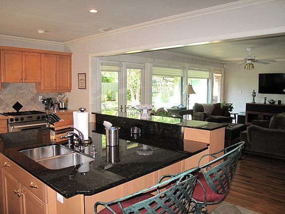 Kitchen open to family room