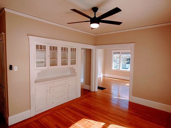 Dining Room with built in cabinets