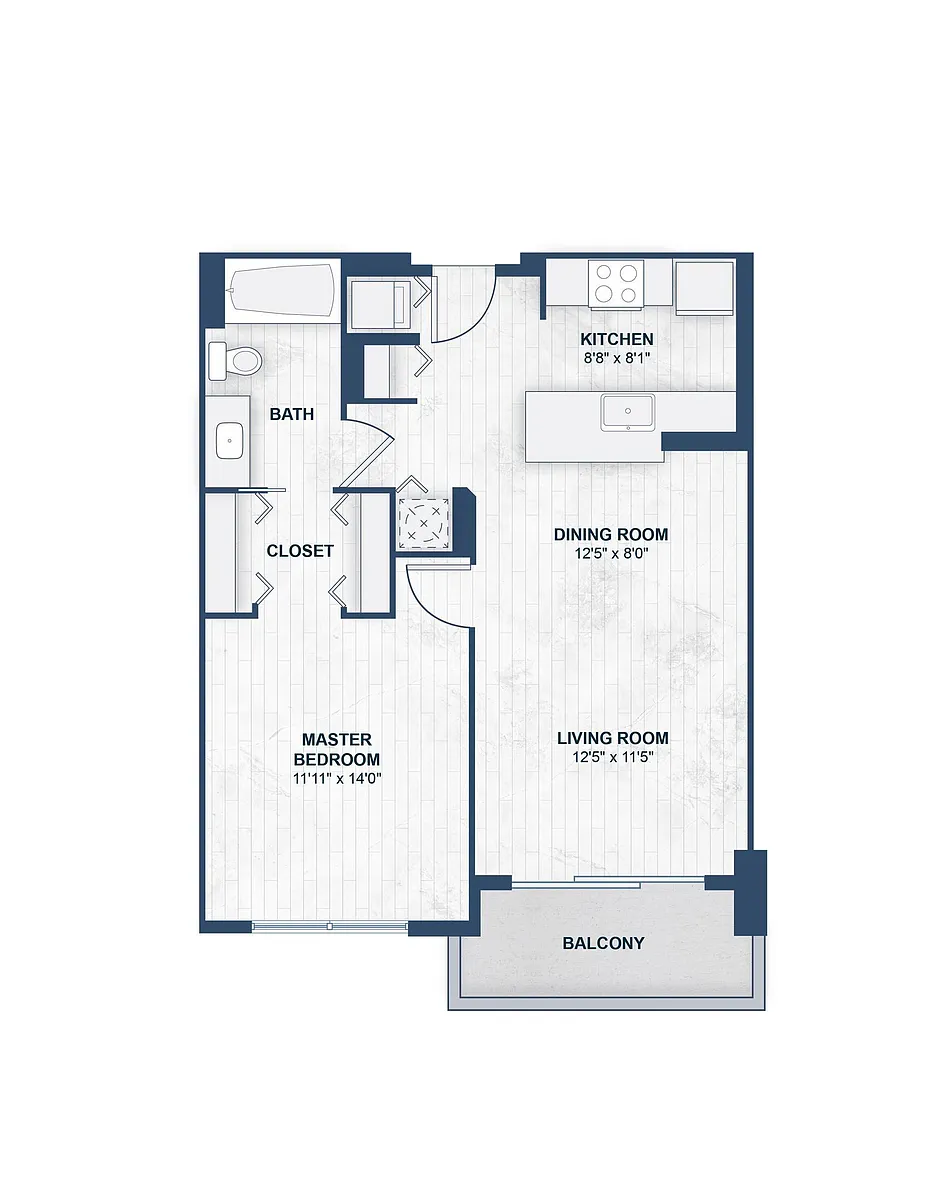 Floor plan 1/1 ANTIBES