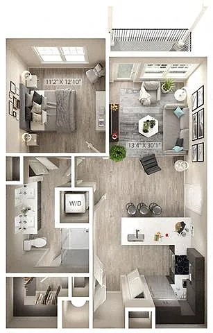 Floor plan Missouri (A1-2BC)