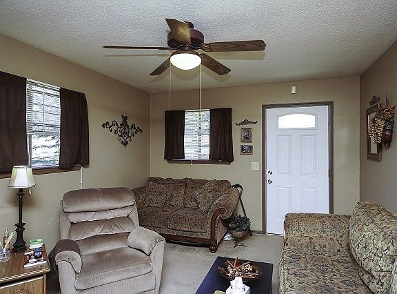 Front entry opens to living room