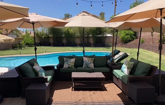 Private backyard pool