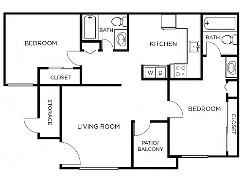 Floor plan 2X2