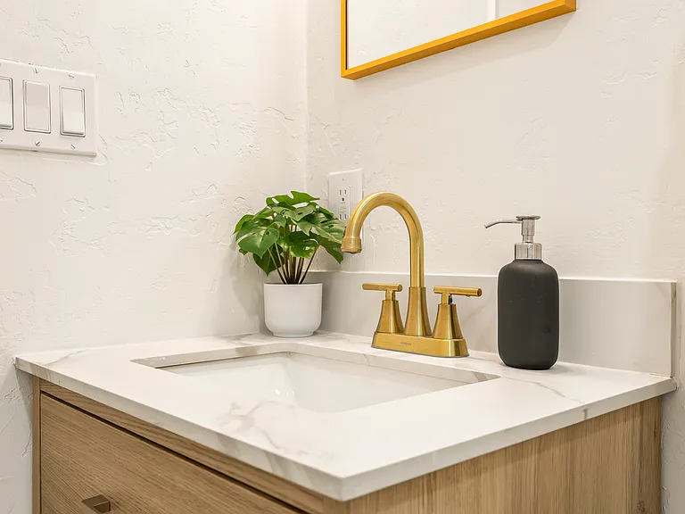 Full bathroom stocked with essential amenities, fresh towels, and a convenient layout designed for comfort and ease during your stay.
