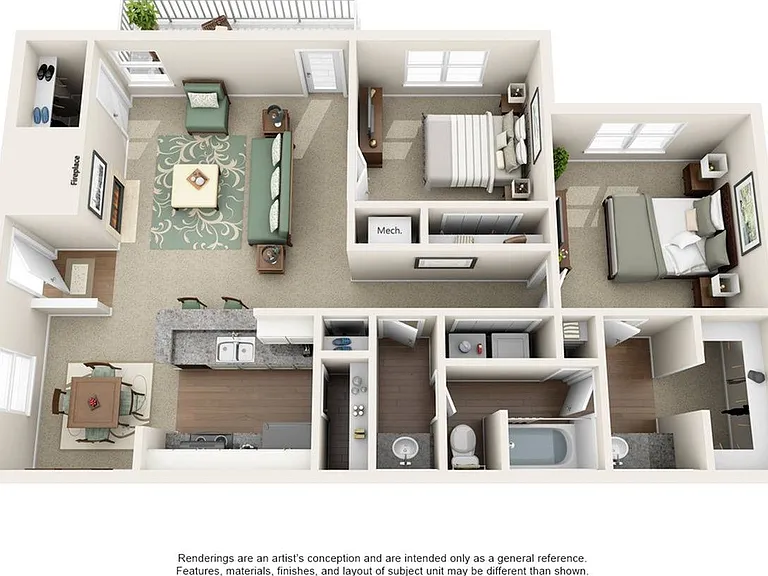 2 Bedroom | 1 Bath | 1146 SF 2 Bedroom | 1 Bath | 1146 SF