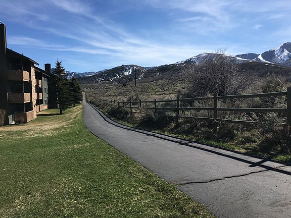 the unit looks out over this walk/bike trail called the Millennium Trail