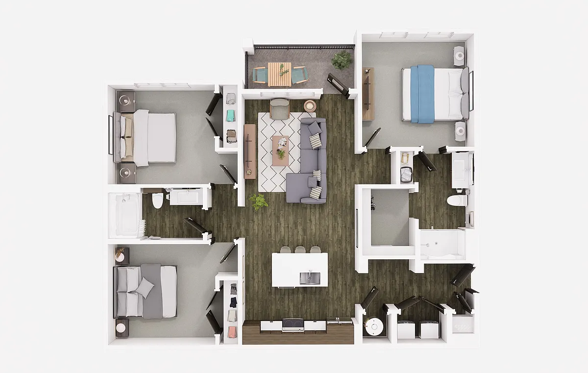 Floor plan Clark Lake C1