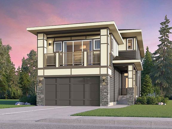 Exterior rendering of the Tevera Prairie by Brookfield Residential in Calgary.