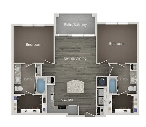 Floor plan 2B
