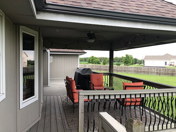 Covered composite deck