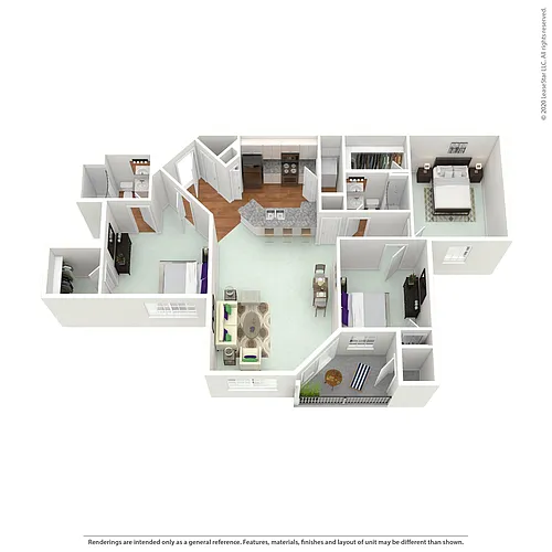 Floor plan 3 Bed MMIII