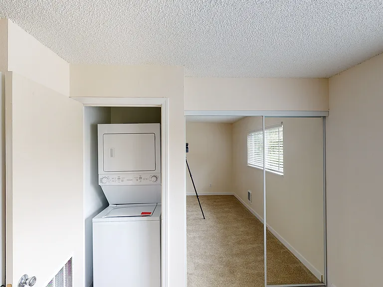 Laundry in One Bedroom (648 - 708 sq ft floorplan)
