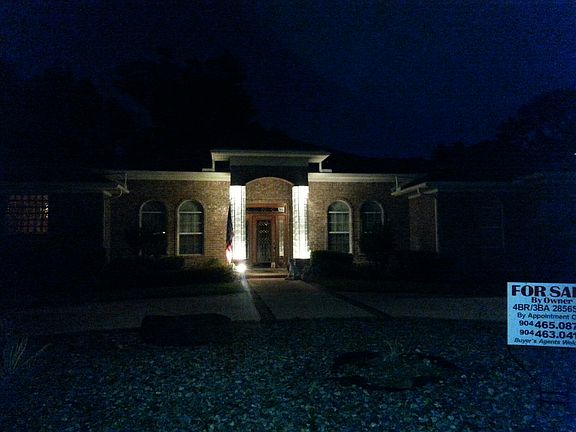 front elevation night view