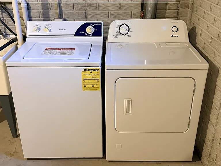 Washer and dryer with hookups