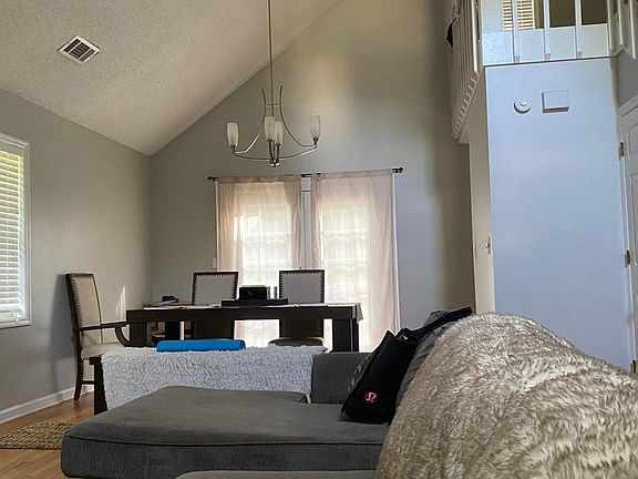 Living room and dining room