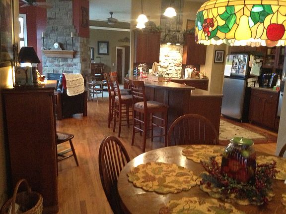 Kitchen, hearth room, dining