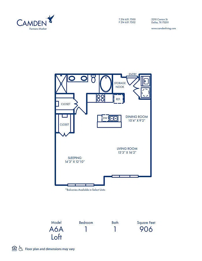 Floor plan A6A - Loft