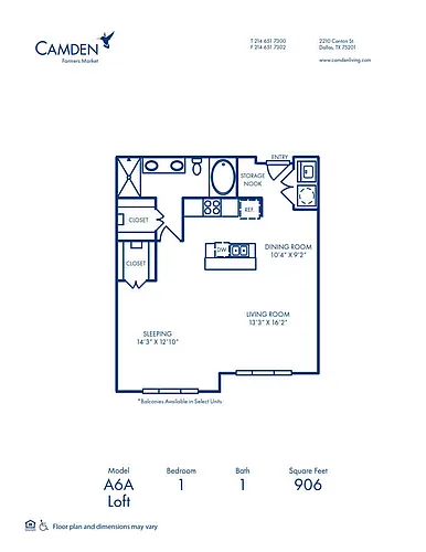 Floor plan A6A - Loft