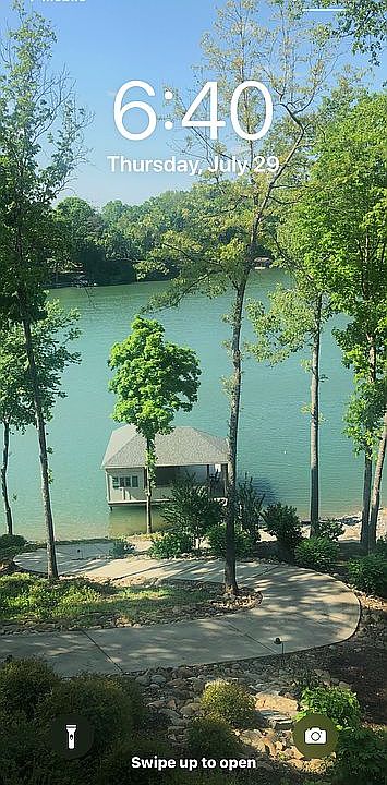 Boat house & lake view