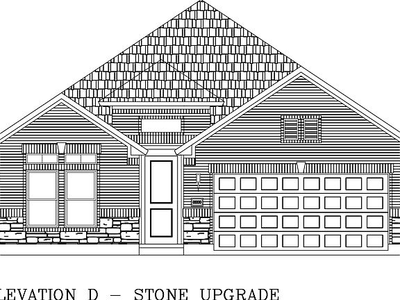 Elevation D with Stone Upgrade