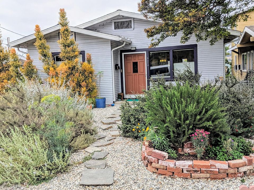 Front of the house lots of native greenery and room to garde