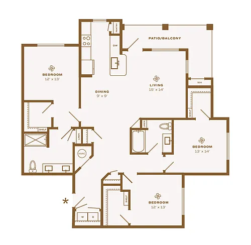 Floor plan Pawnee