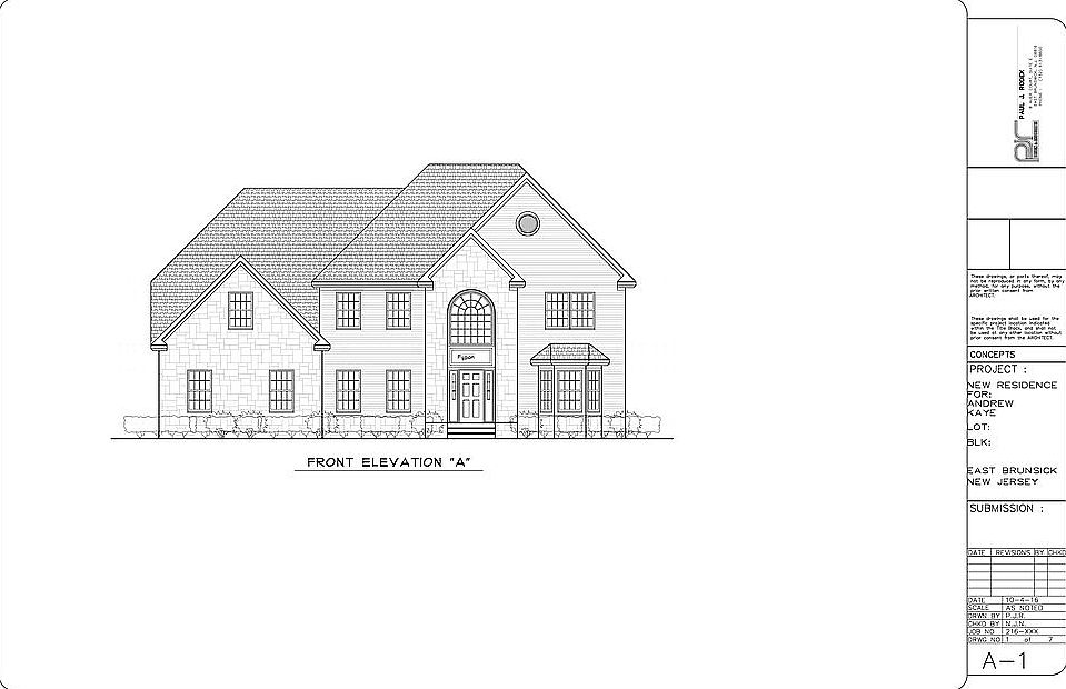 East face elevation of the house plan is given in this 2D Autocad