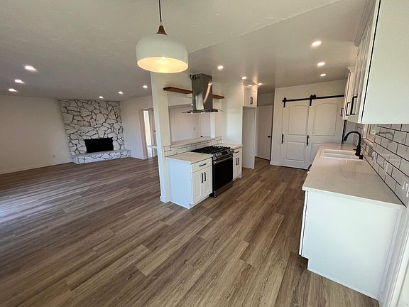 Kitchen and living room