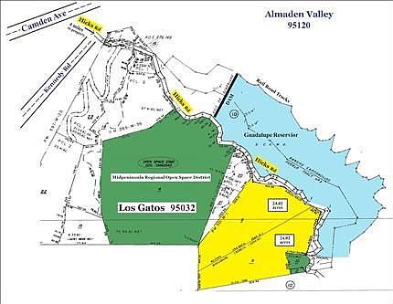 Parcel is lower section in yellow