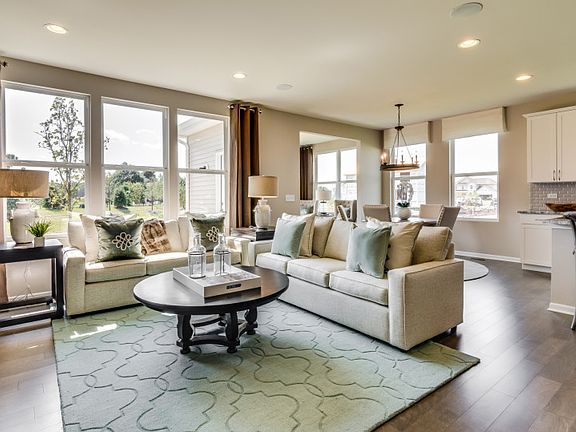 Gathering Room Open to Kitchen and Cafe