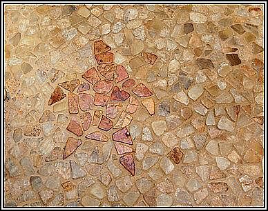 tile floor in bathroom