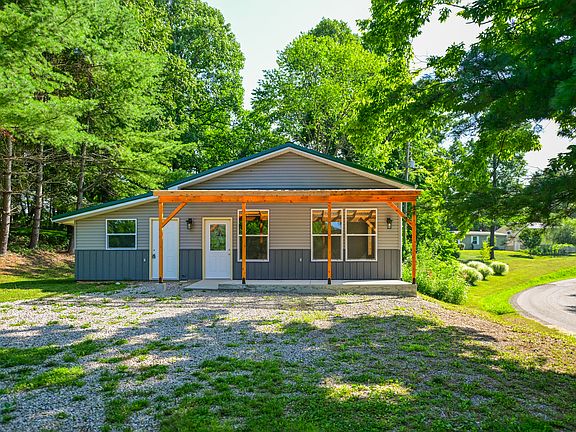 The nearest and only neighbor visible from the home is seen on the right.