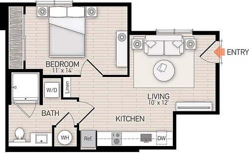 Floor plan Plan 105