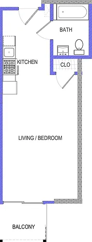 Floor plan Model E