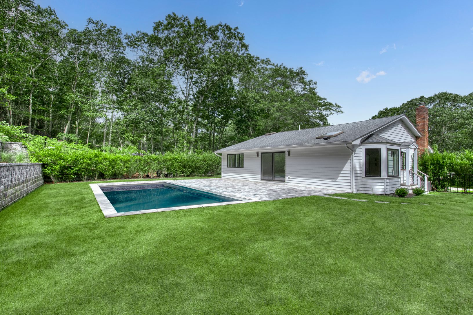  Backyard with gunite pool