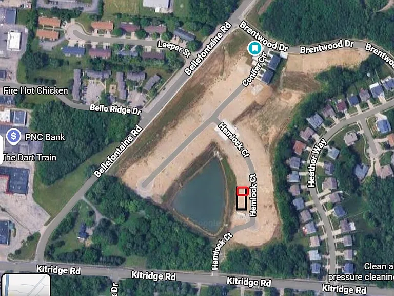 This is a newly built Townhome, in Dec 2025, by Ryan Homes. Google map is yet to be updated.