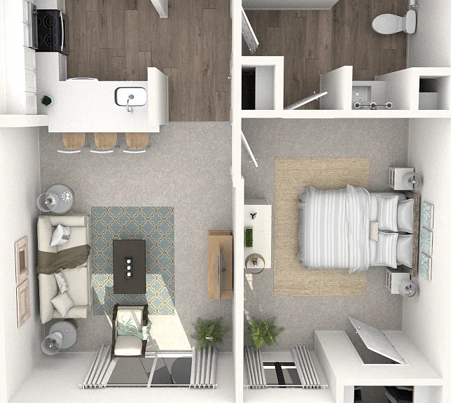 1x1 A2 floor plan Konrad