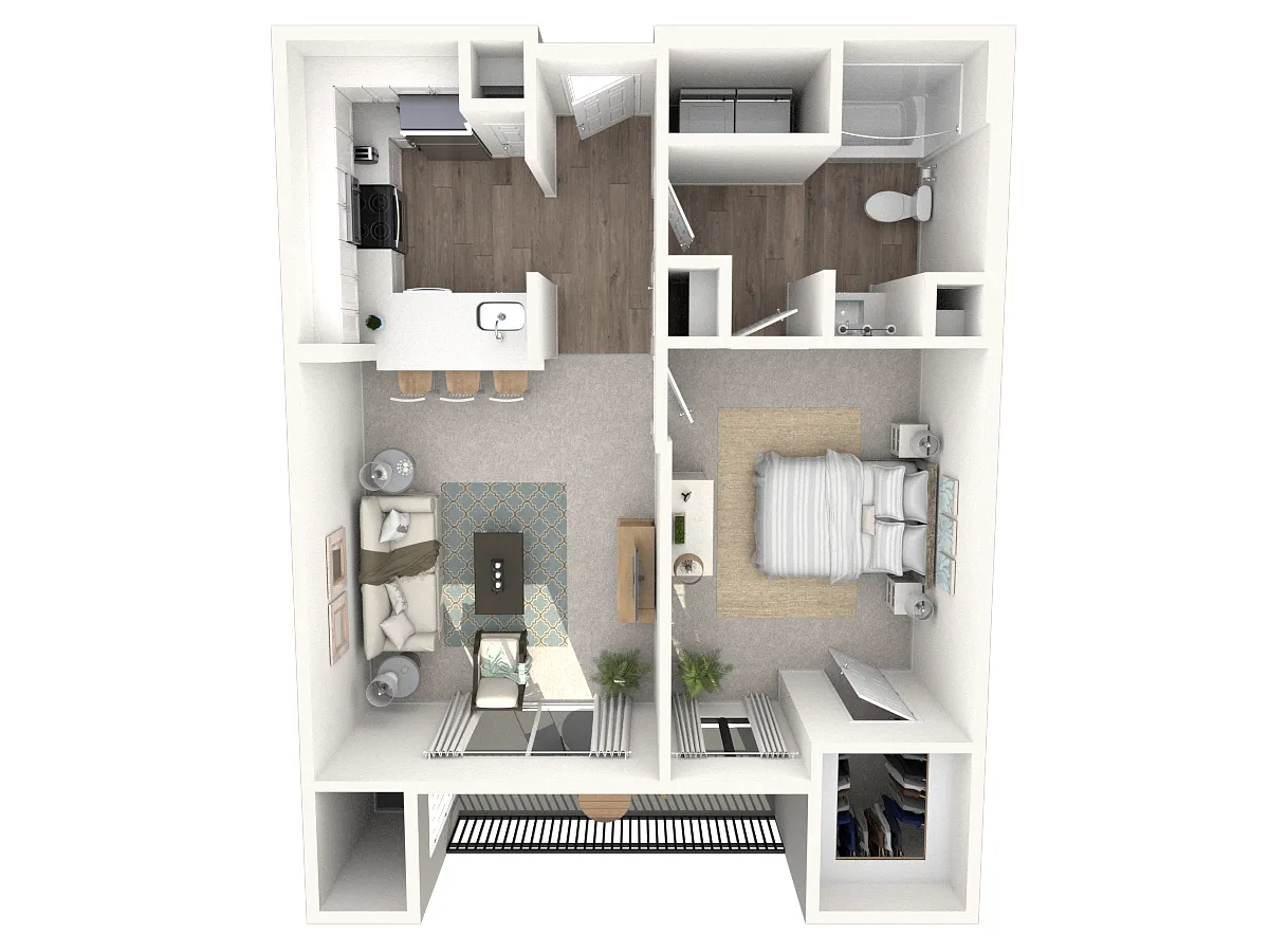 Floor plan 1X1 A2