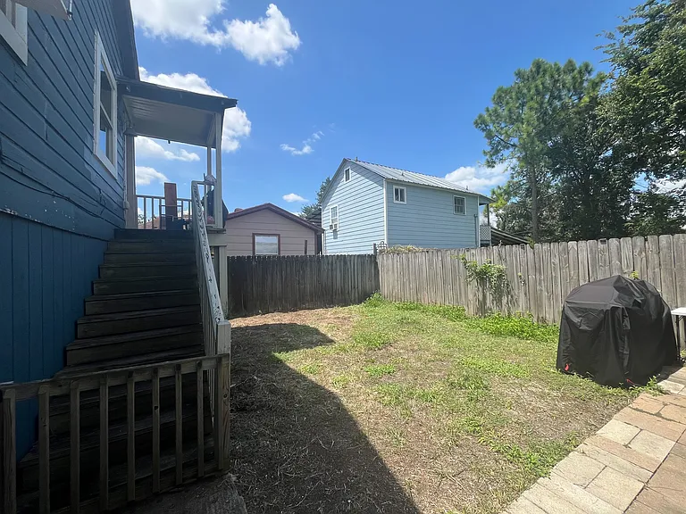 The entrance to your apartment is up one flight of stairs