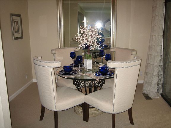 Separate Dining Room With Vaulted Ceiling