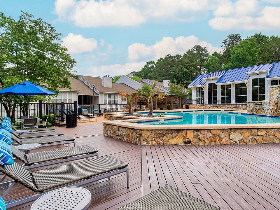 Take a dip in the resort style pool