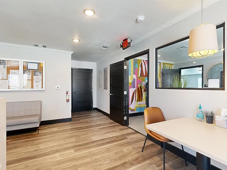 Property leasing center waiting room