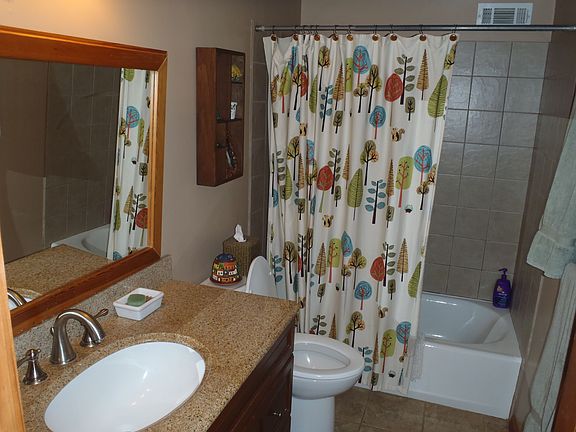 updated tile bathroom