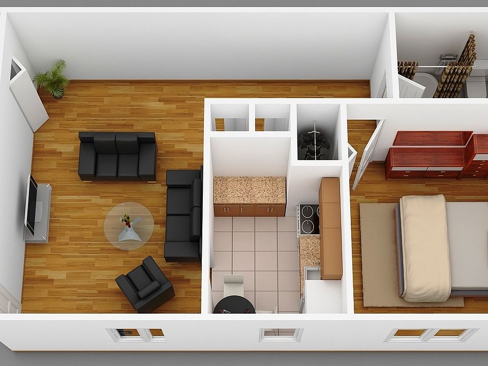 One Bedroom Floor Plan - Dynasty