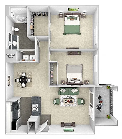 Floor plan B1 (Capri)