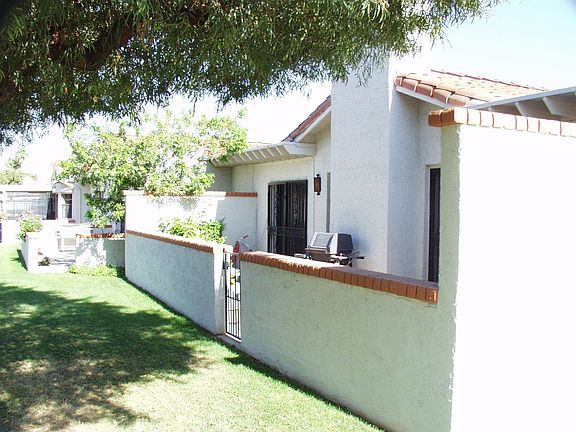 Back patio on greenway
